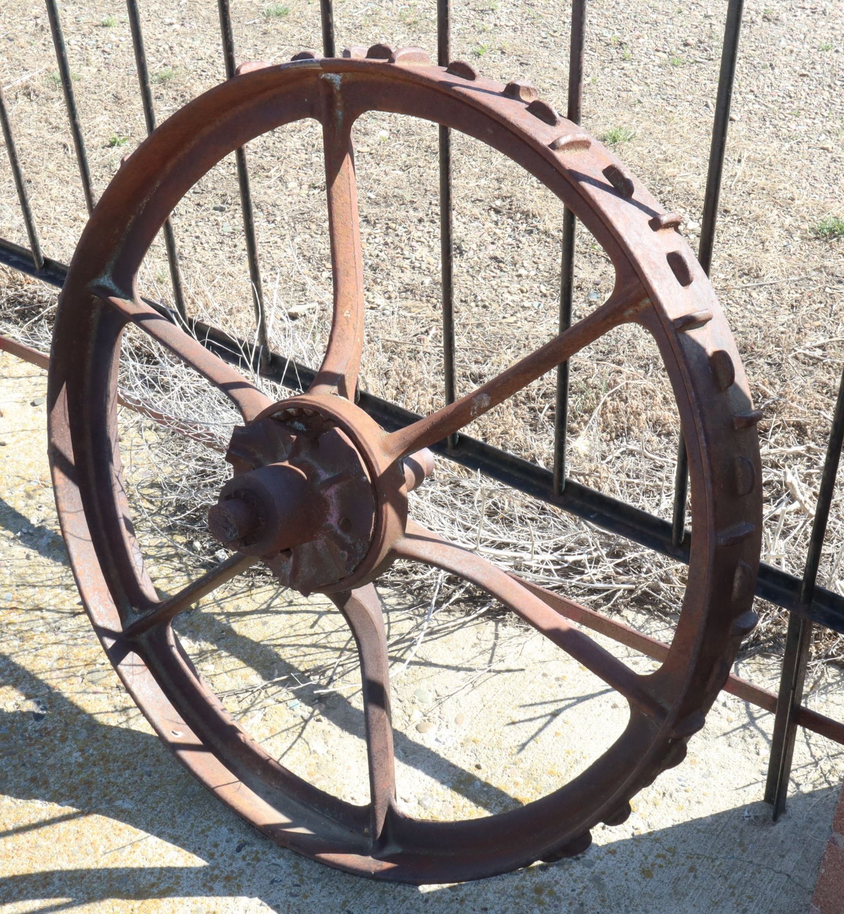 ANTIQUE TRACTOR WHEEL