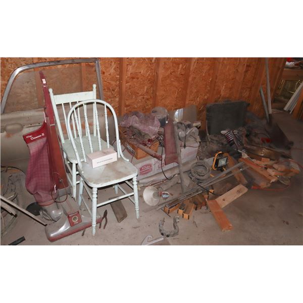 GARAGE LOT OF TOOLS, COLLECTIBLES (INCLUDING KIRBY