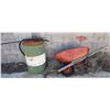 Image 1 : STEEL DRUM SOLD WITH WHEEL BARROW