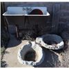 Image 2 : CONCRETE WATER FEATURES SOLD WITH CAST IRON SINK