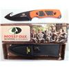 Image 1 : Mossy Oak Hunting Straight Blade / Gut Hook Knife NEW in Sheath