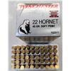 Image 1 : 22 Hornet Wincheter 45 gr Soft Point 50 rds Ammo