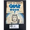 1941 Share The Wealth Quiz Book (Canadian Radio Quiz Show)