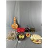 Image 1 : Lot Of Assorted Kitchen Items - Wood Recipe Box, Tea Cozies w/Tea Pot, Signs & More