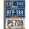 Image 2 : 5 Vintage Beautiful British Columbia License Plates