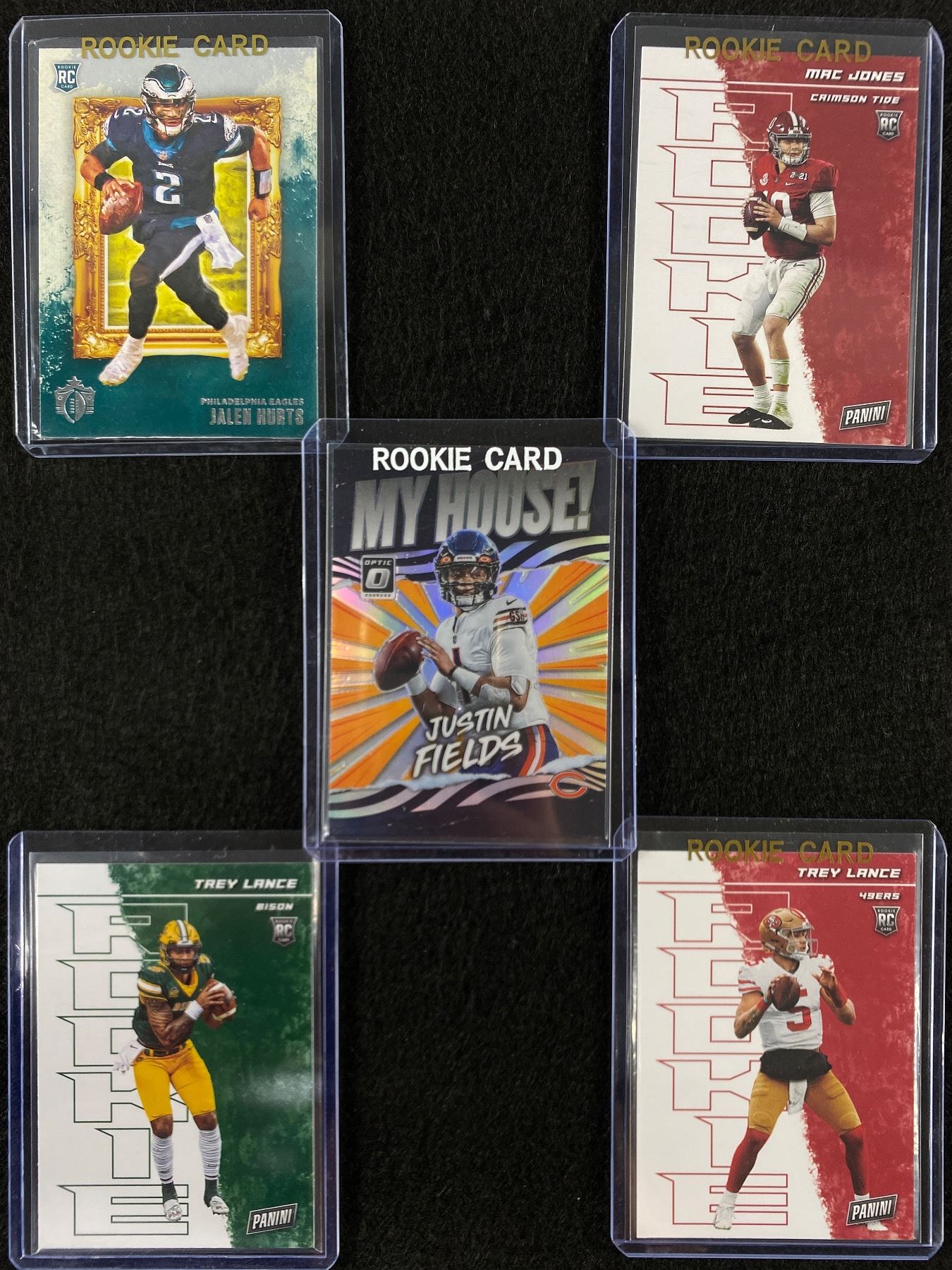 Lot Of Football Rookie Cards - Trey Lance, Mac Jones,Jalen Hurts ...