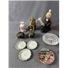 Image 2 : Lot Of Vintage Home Décor- Cranberry Glass, Asian Figurines, Mini Grindley & Co England Plates & Mor