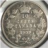 Image 1 : Canadian .10 Cent Dime 1909 BL