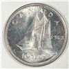 Image 1 : Canadian .10 Cent Dime 1963