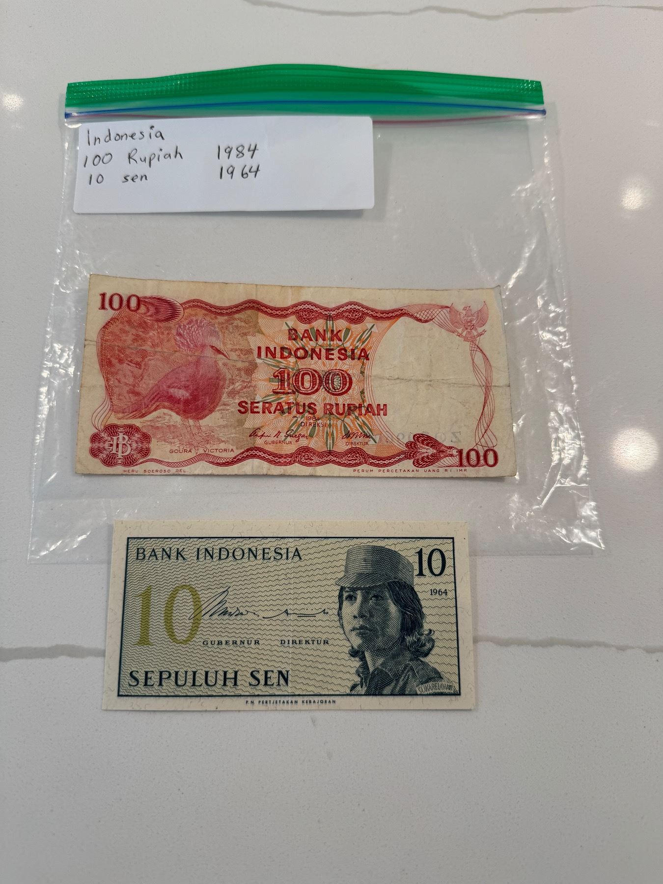 Indonesia, rupiah and sen