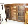 Image 1 : ball and claw foot 3 drawer display cabinet, circa 1900, 54"x15.5"x59" (2)