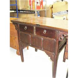 U wood side server with 2 drawers from China, circa 1860 (2)