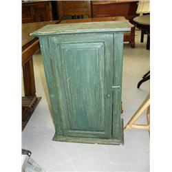 Painted green cabinet with door, 31" tall - new (2)
