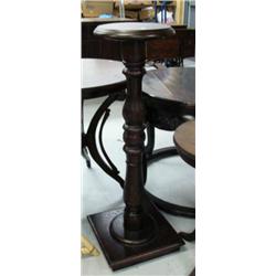carved mahogany plant stand - new (2)
