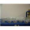 Image 1 : Hobnail dessert set with 4 plate, cups/saucer, berry dish with tray, tray has small chip, creamer di