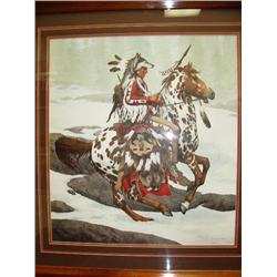 Signed and numbered Bev Doolitle print 20"x22" (22)