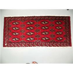 Persian Carpets - 40402 - Torkaman, 4.2'x1.9' - estimated retail cost $485 (8888)