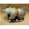 Image 2 : 10" carved soapstone bear on Alaskan jade base by Michael Scott (2)