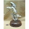 Image 2 : Group of 7.5"  4 carved killer whales carved from antler - imported, retail price $750 (2)