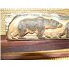 Image 3 : 7" relief carved mammoth ivory with 2 grizzly bears M006 (2)