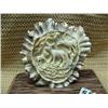 Image 2 : 3.5" antler base relief carved mother and calf moose and bird - imported (2)