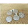 Image 1 : Lot of 5 silver dollars: 4 - 1921, 1 - 1922 (2)
