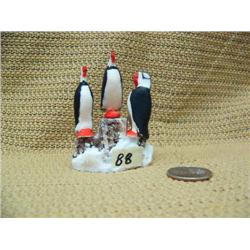 3" four birds puffin rookery by Mark Seeganna of King Island (2)