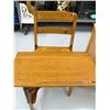 Image 2 : American Quarter Sawn oak school desk circa 1910 (2)