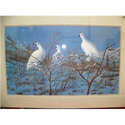 CHOICE on 4: 27"x16" Ptarmigans in tree (22)