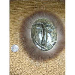 CHOICE on 2 carved soapstone masks by Michael Scott (2)