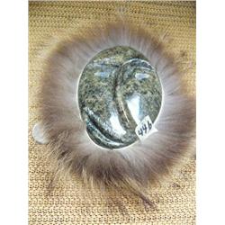 CHOICE on 2 carved soapstone masks by Michael Scott (2)