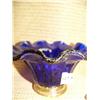Image 2 : CHOICE on 6 Murano glass, hand-blown with gold flake: cobalt blue 3.5" tall (154)