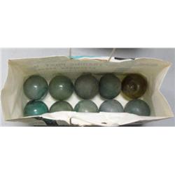 CHOICE on 2: lot of 10 old glass floats collected in 1960's (2)