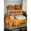 Image 1 : Lot of Fire King dishes with 1.5 quart casserole dish, bowls, cups/saucers, etc. (190)