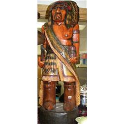 32" hand carved wood cigar store Indian - imported (2)
