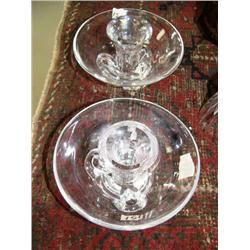 Pair of candle sticks - Stuben, excellent condition (187)