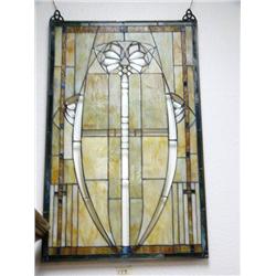 Carmel colored glass and beveled glass stained glass window - new (2)