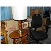 Image 1 : Brand new table and chairs, solid wood, unassembled, 2 white wood files, end table, lamp, office cha