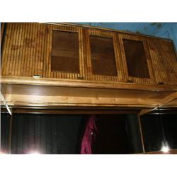 Outstanding 2 piece oak hutch (155)