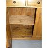Image 4 : 2 door, 3 drawer, glass door pine hutch, circa 1860 (2)