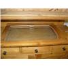 Image 5 : 2 door, 3 drawer, glass door pine hutch, circa 1860 (2)