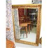 Image 1 : Large gold color framed mirror, cast, gilded (195)