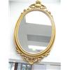 Image 1 : Oval gold cast framed mirror (195)