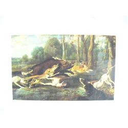 CHOICE on 8: Print by F. Snyder of boar harassed by dogs (2)