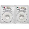 Image 1 : Lot of 2017-2018-Mo Mexico Proof 1/10 oz Silver Libertad Coins PCGS PR69DCAM