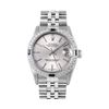 Image 2 : Rolex Midsize Stainless Steel Silver Index Sapphire and Diamond Datejust Wristwatch