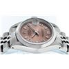 Image 8 : Rolex Ladies Stainless Steel Salmon Datejust Wristwatch
