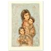 Image 1 : Edna Hibel (1917-2014) "Catherine and Children" Limited Edition Lithograph on Paper