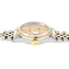 Image 5 : Rolex Mens Two Tone Emerald and Diamond Datejust Wristwatch With Rolex Box