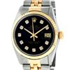 Image 2 : Rolex Mens Two Tone Diamond Datejust Wristwatch